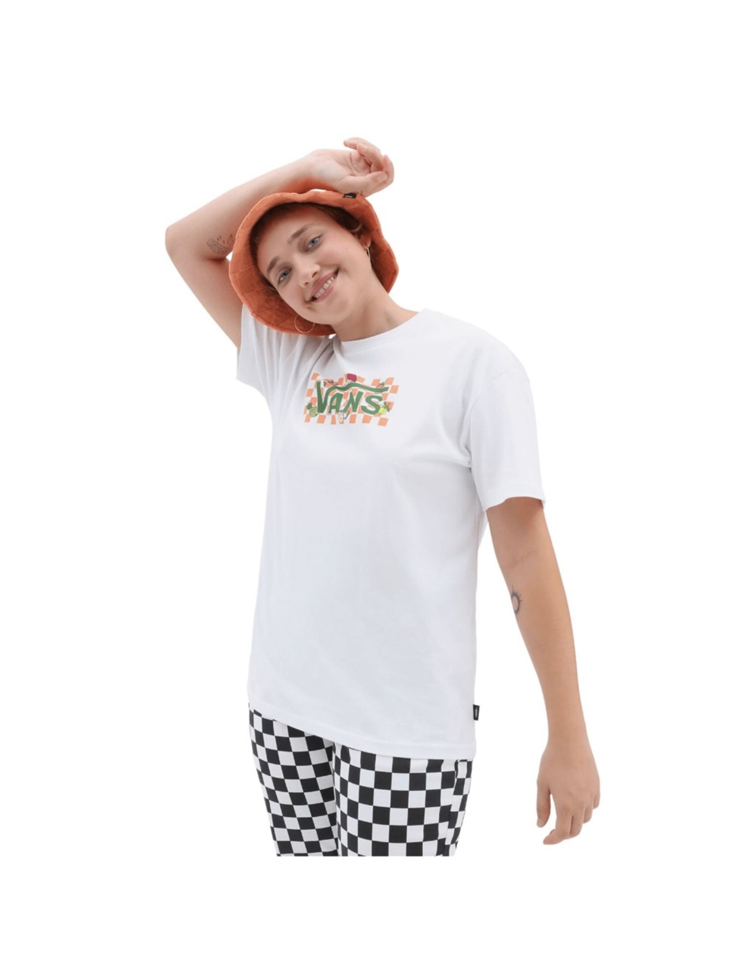 VANS Shirt 'Fruit Checkerboard Box Logo' in White