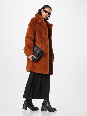 PULZ Jeans Between-Seasons Coat 'ZAYA' in Brown