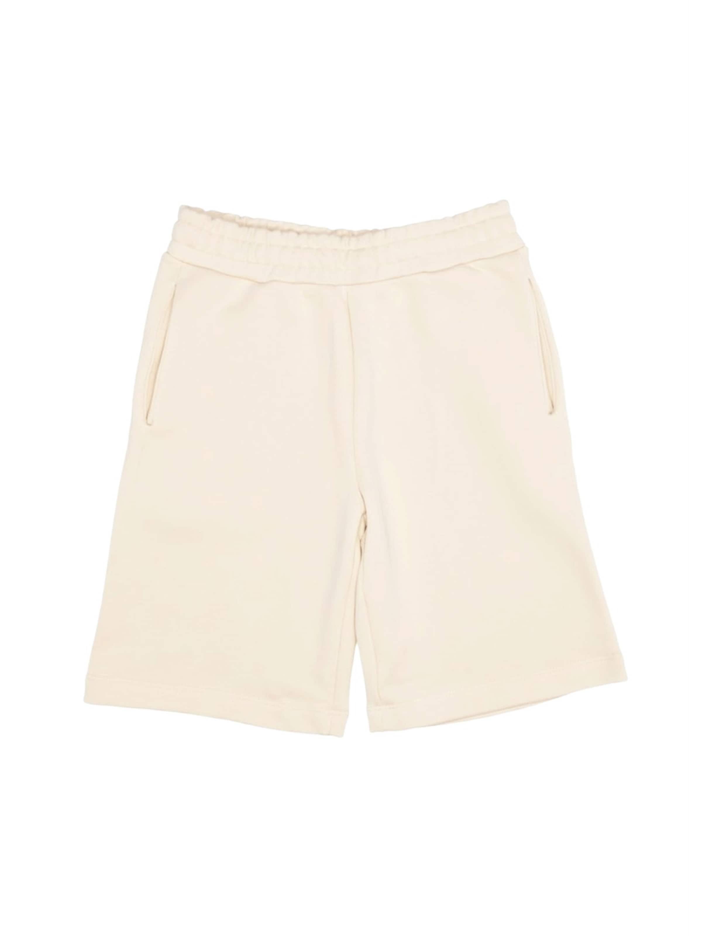 BARROW Regular Trousers 'Bermuda felpa crema per bambino' in Beige: front
