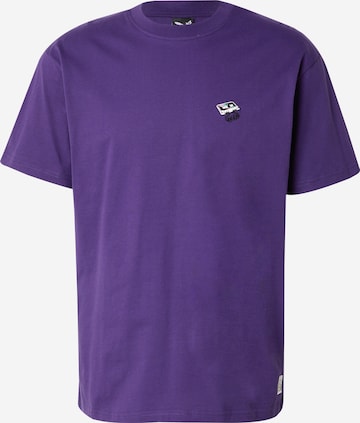 Iriedaily T-Shirt 'Irietape' in Lila: Vorderseite