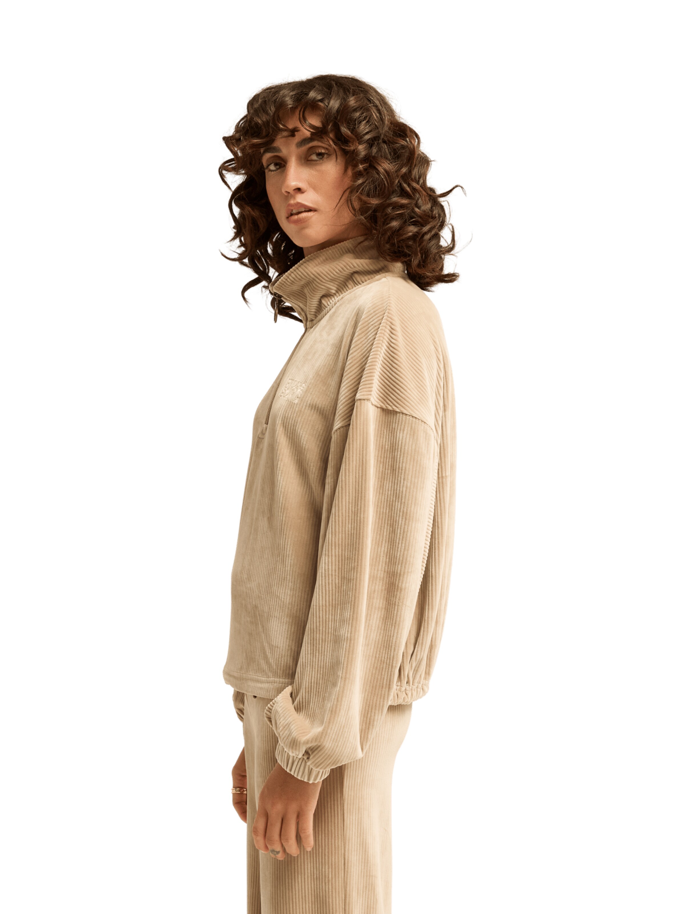 BILLABONG Sweatshirt 'Coffee Time' in Beige