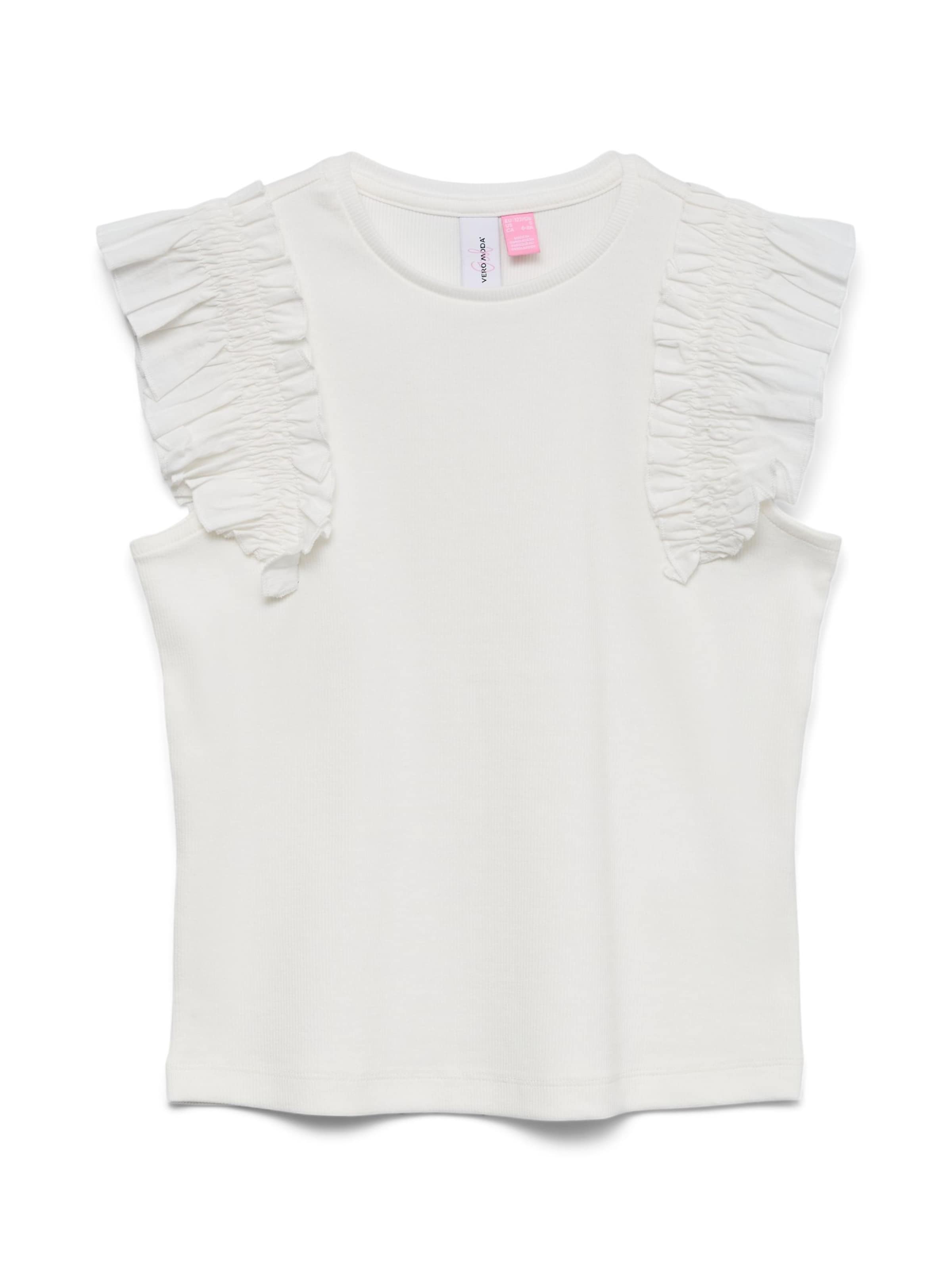 Haut 'VMTinna' Vero Moda Girl en blanc : devant