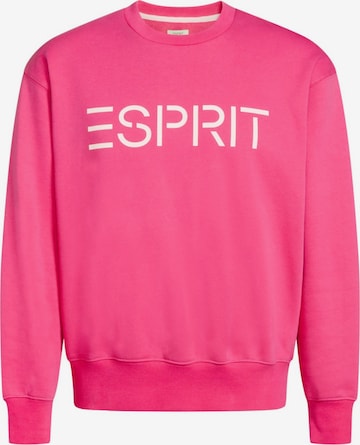 Sweat-shirt ESPRIT en rose : devant