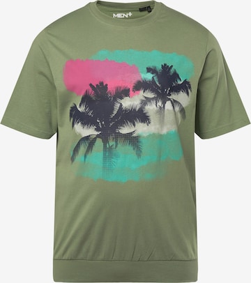 T-Shirt Men Plus en vert : devant