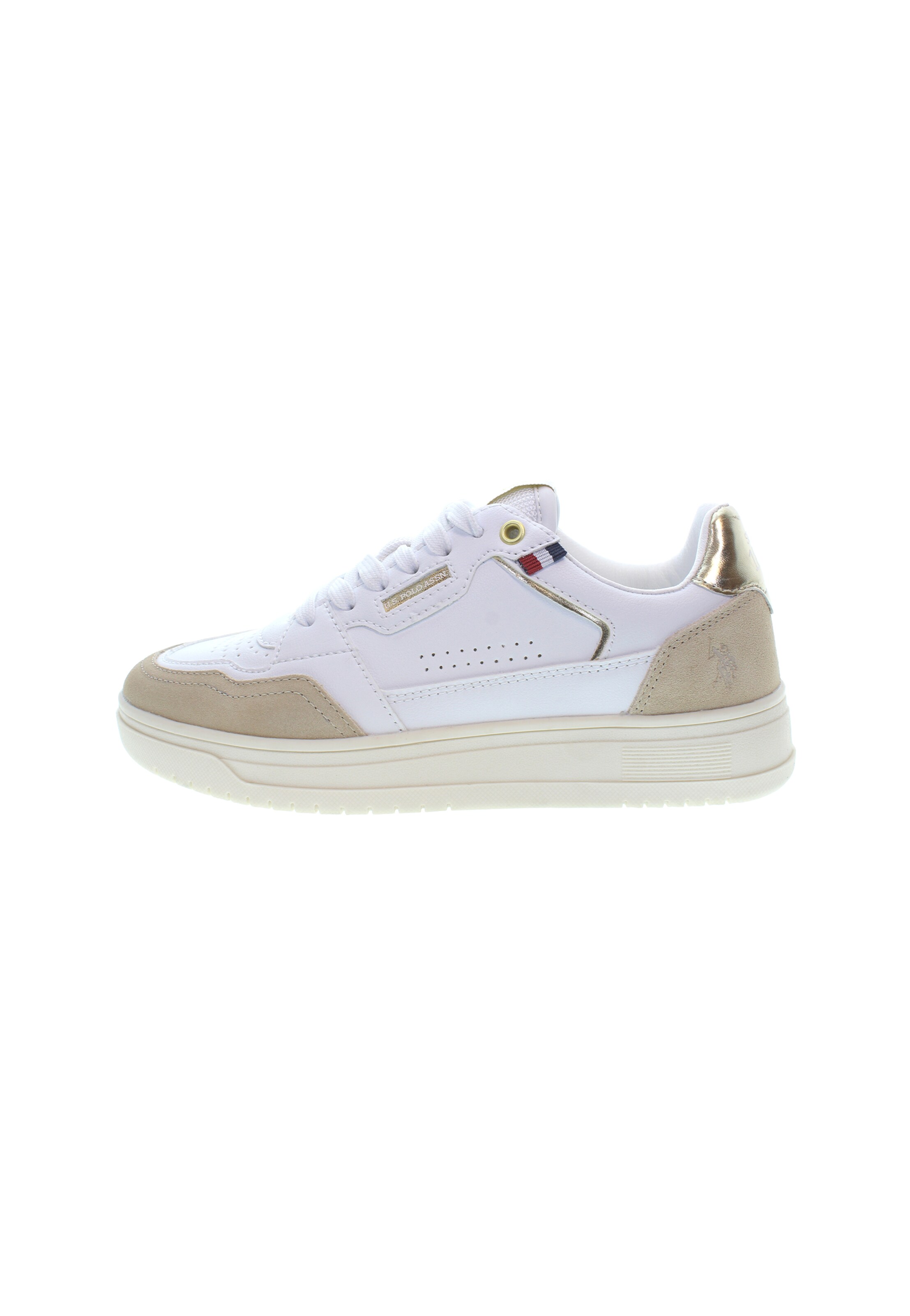 Sneaker bassa di U.S. POLO ASSN. in bianco: frontale