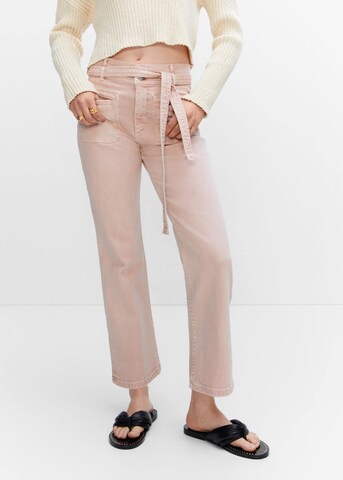 MANGO regular Jeans 'Sasha' i pink: forside