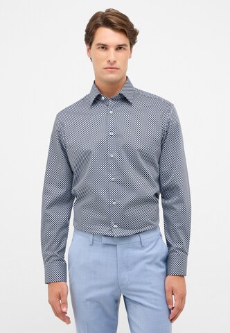 ETERNA Slim fit Overhemd in Blauw: voorkant