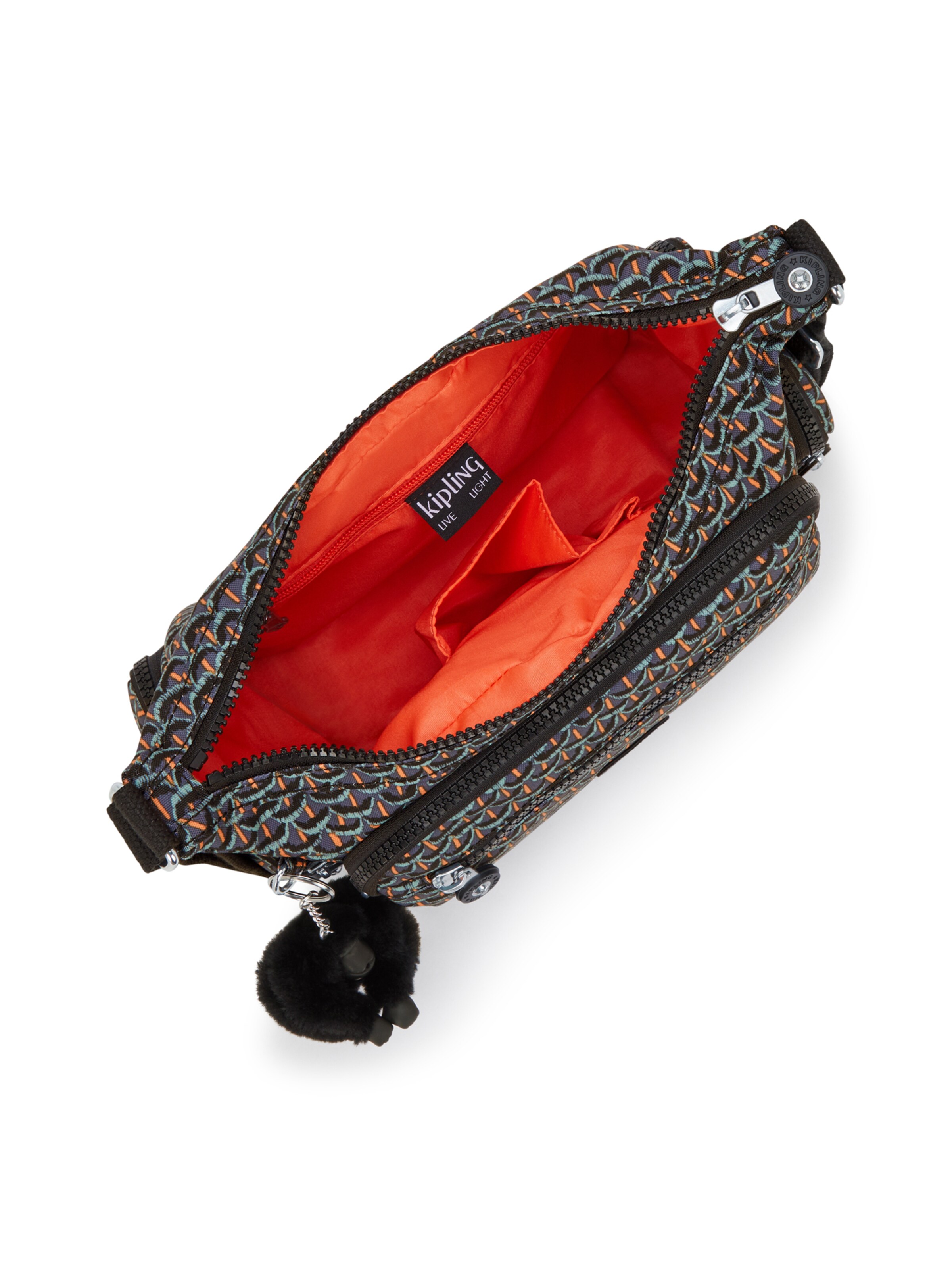 KIPLING - Mala de ombro 'Gabbie' em preto