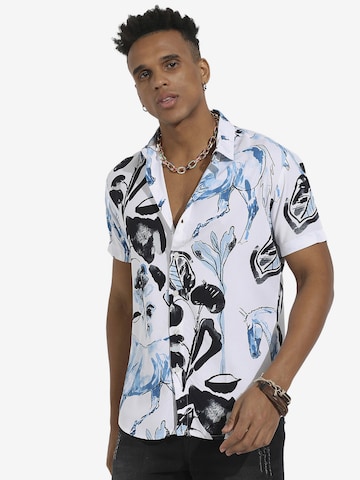 Coupe regular Chemise ' Maverick ' Campus Sutra en mélange de couleurs : devant