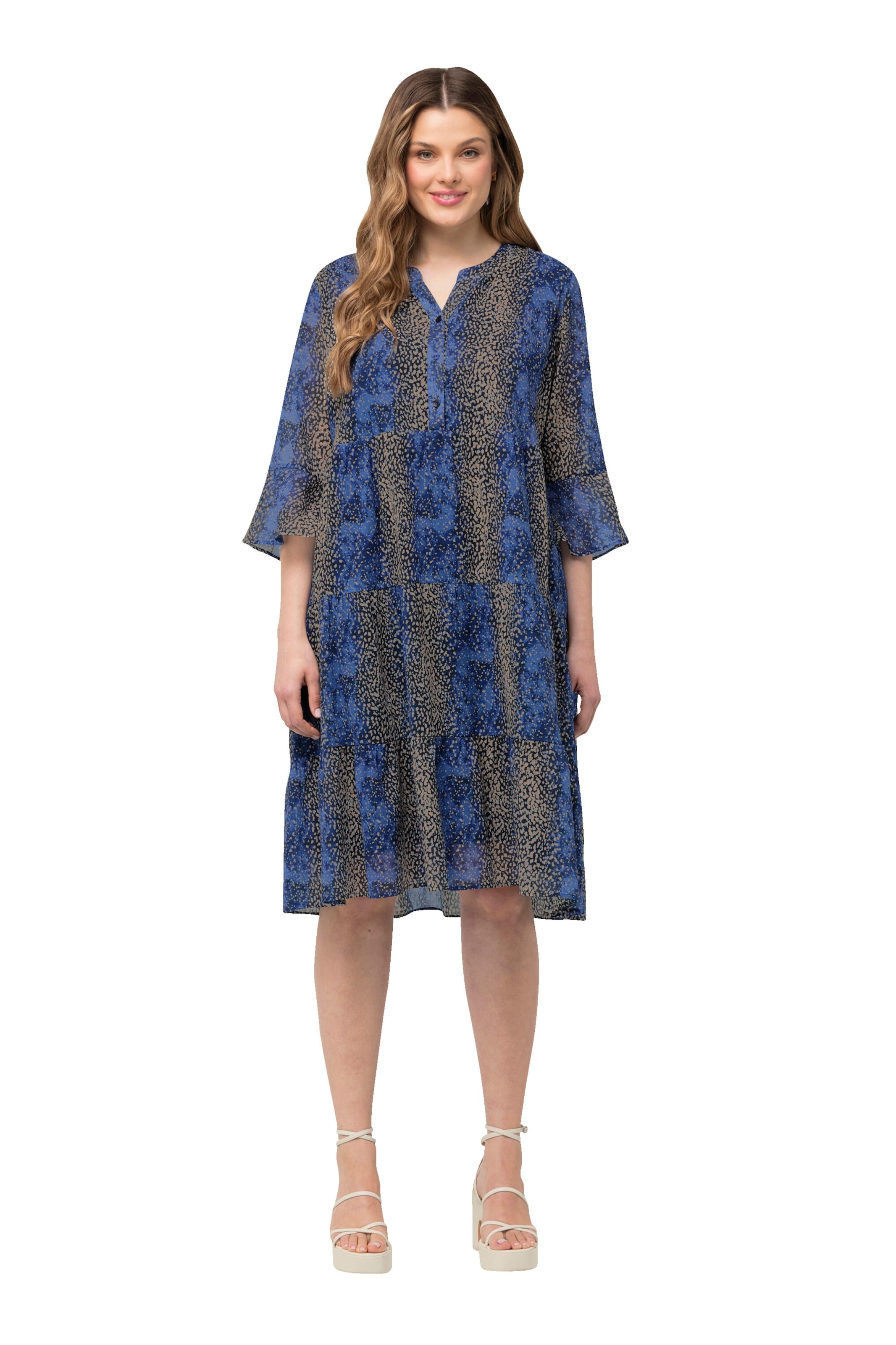 Ulla Popken Dress in Blue: front