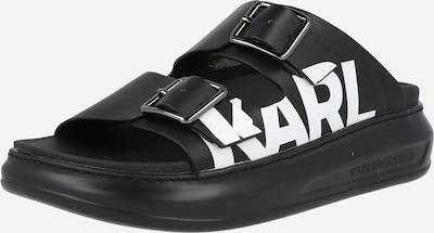 Karl Lagerfeld Zapatos abiertos 'KAPRI' en negro / blanco, Vista del producto