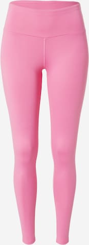 Hey Honey Skinny Spodnie sportowe 'Carnation' w kolorze różowy: przód