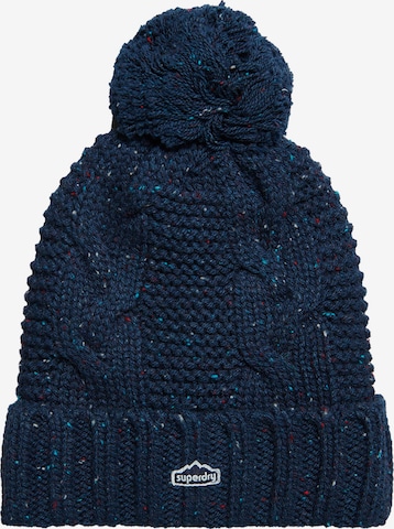 Bonnet Superdry en bleu : devant