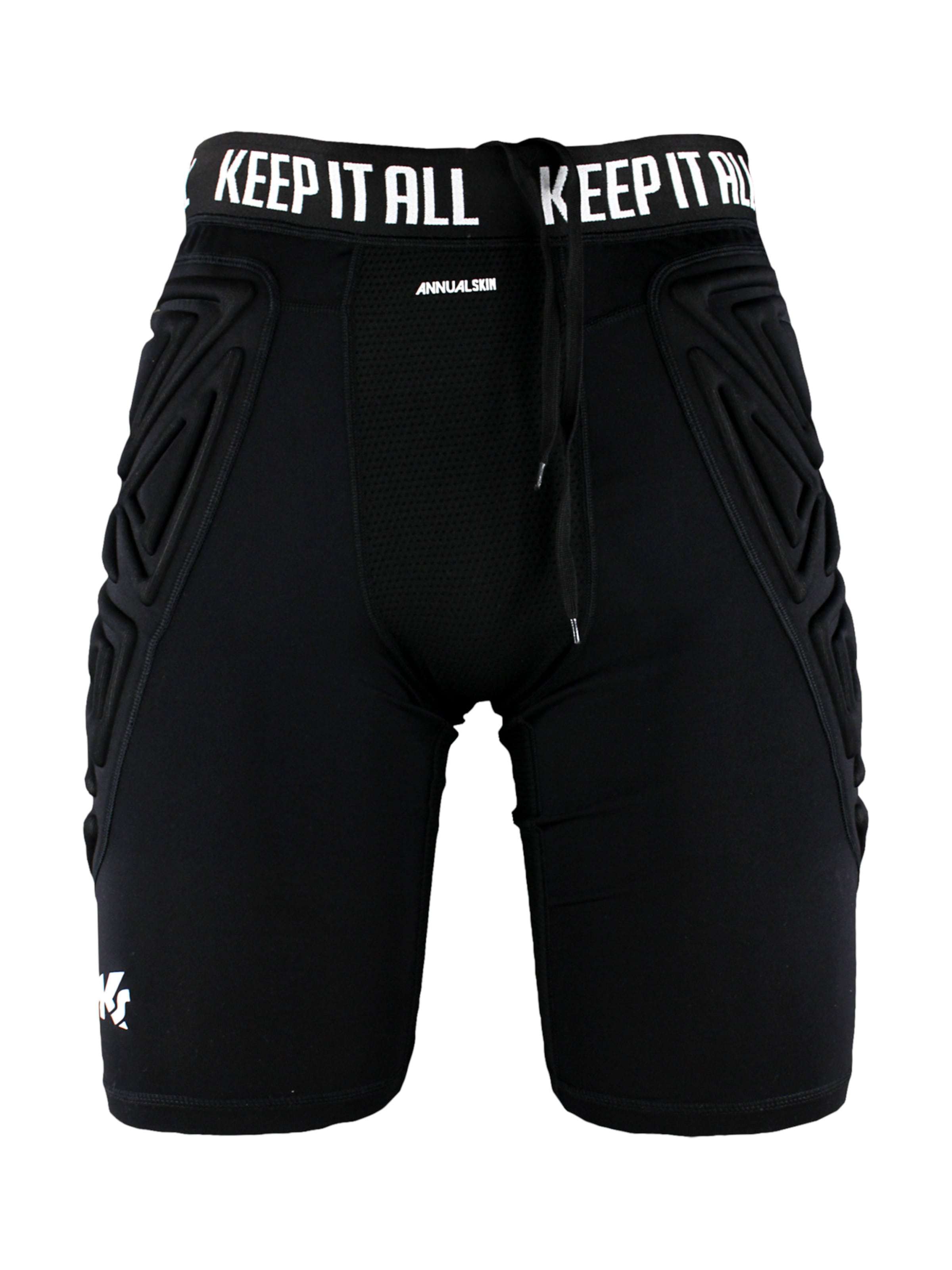 KEEPERsport Slim fit Workout Pants in Black: front