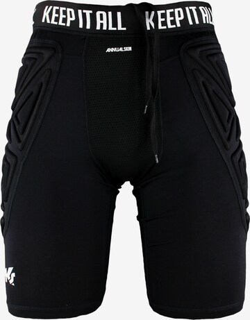 KEEPERsport Slim fit Workout Pants in Black: front