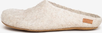 MagicFelt Muiltjes 'Filz' in Wit: voorkant