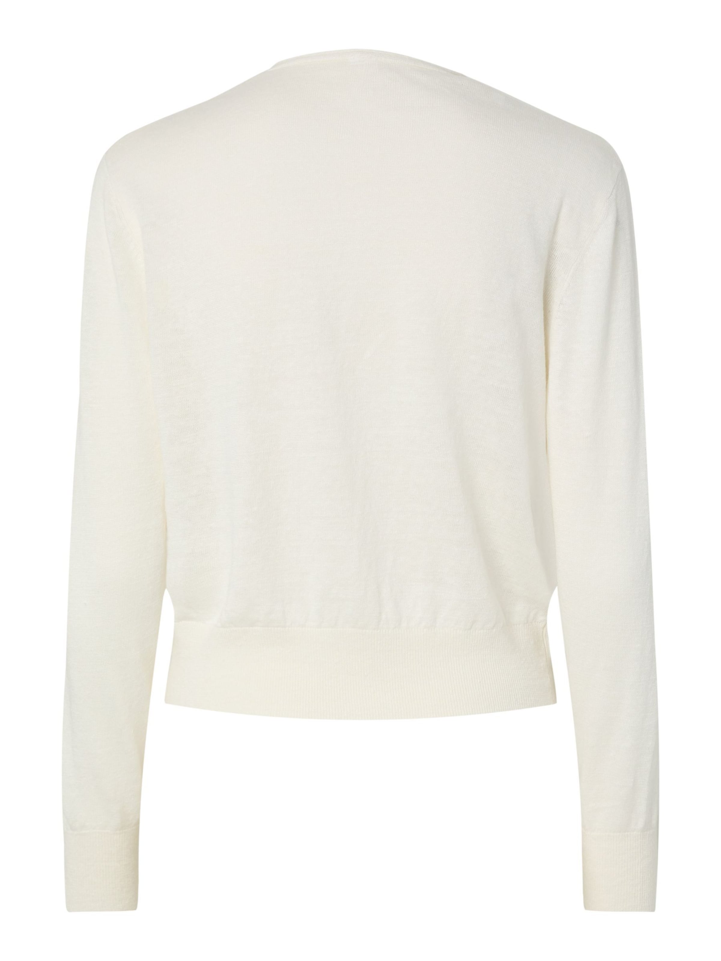 YAS Knit Cardigan in White