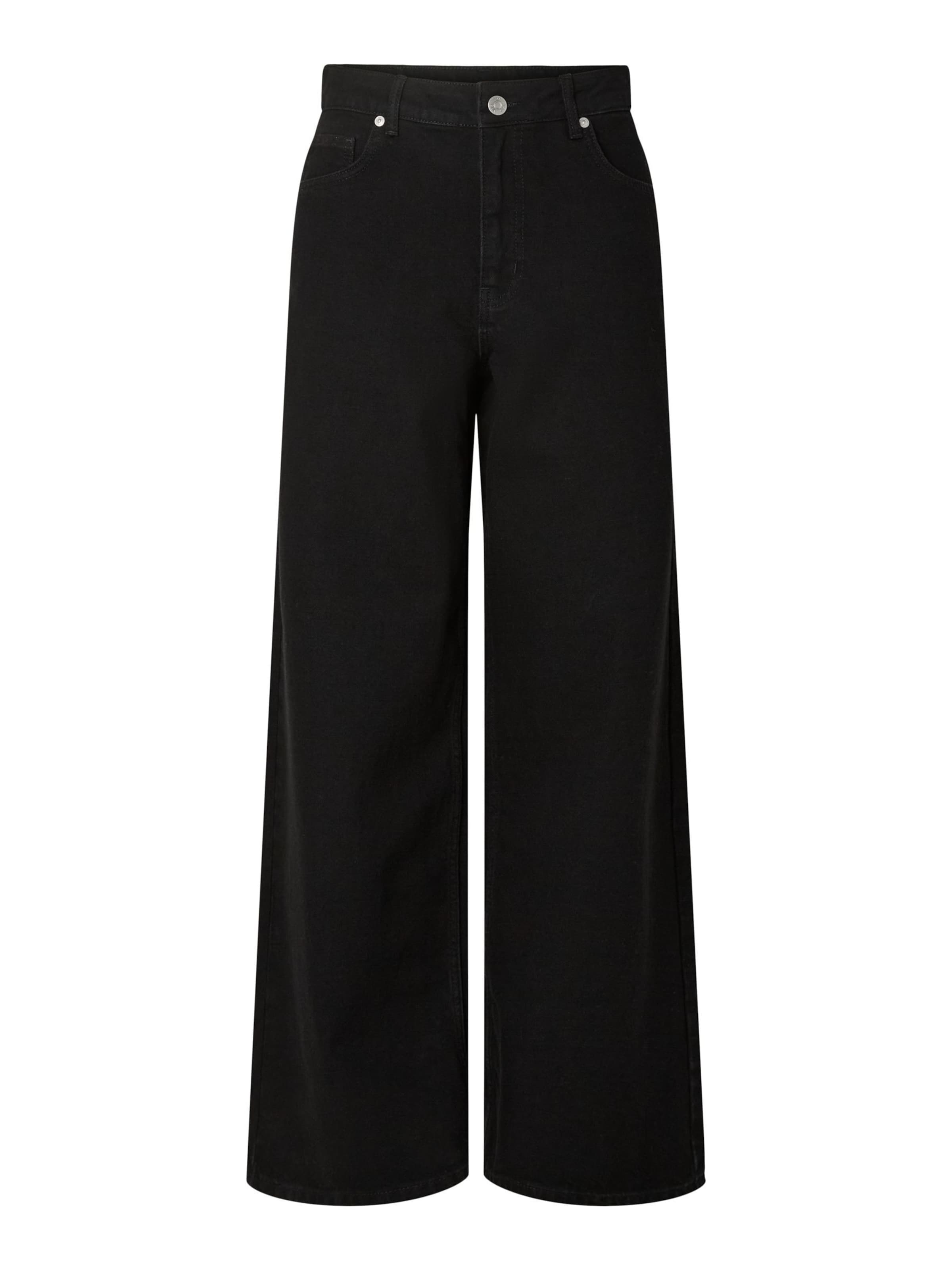 YAS Jeans 'YASBea' in Zwart: voorkant