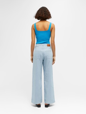 OBJECT Wide Leg Jeans in Blau