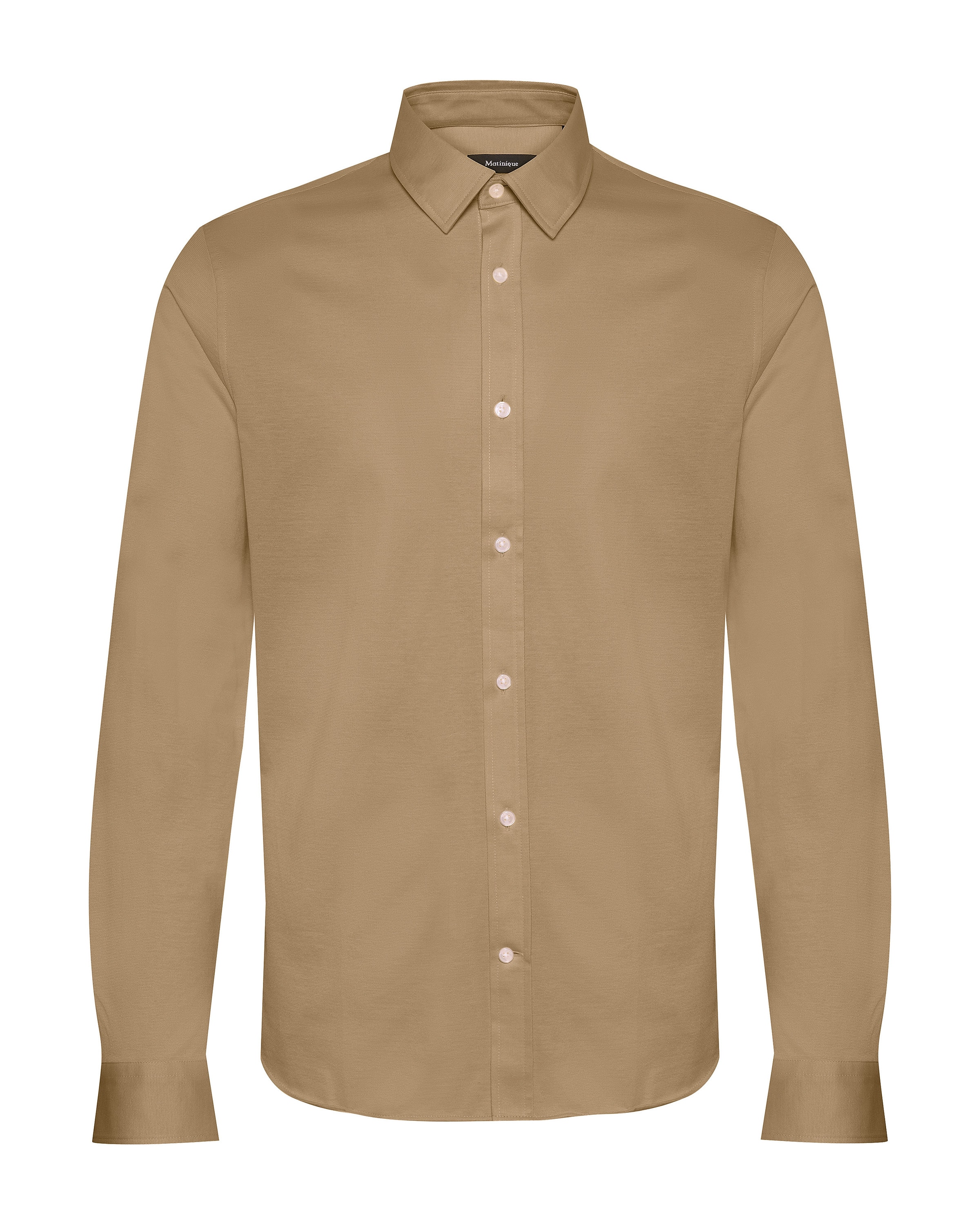 Matinique Button Up Shirt 'Trostol' in Brown: front