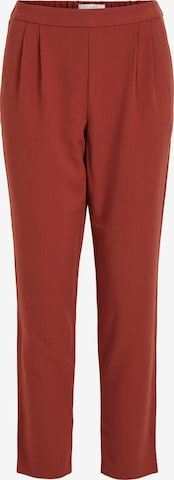 VILA Pleat-Front Pants 'Titti' in Red: front