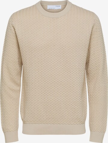 SELECTED HOMME Pullover 'Chris' in Beige: predná strana