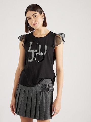 Liu Jo חולצות בשחור: מלפנים