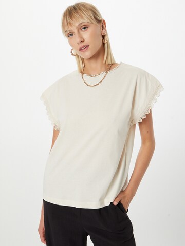 T-shirt Sisley en beige : devant