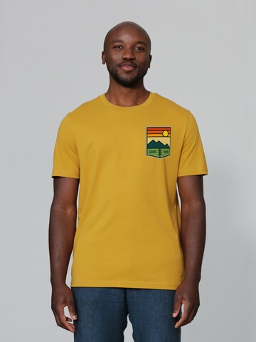 T-Shirt 'Good Vibe' Watapparel en jaune : devant
