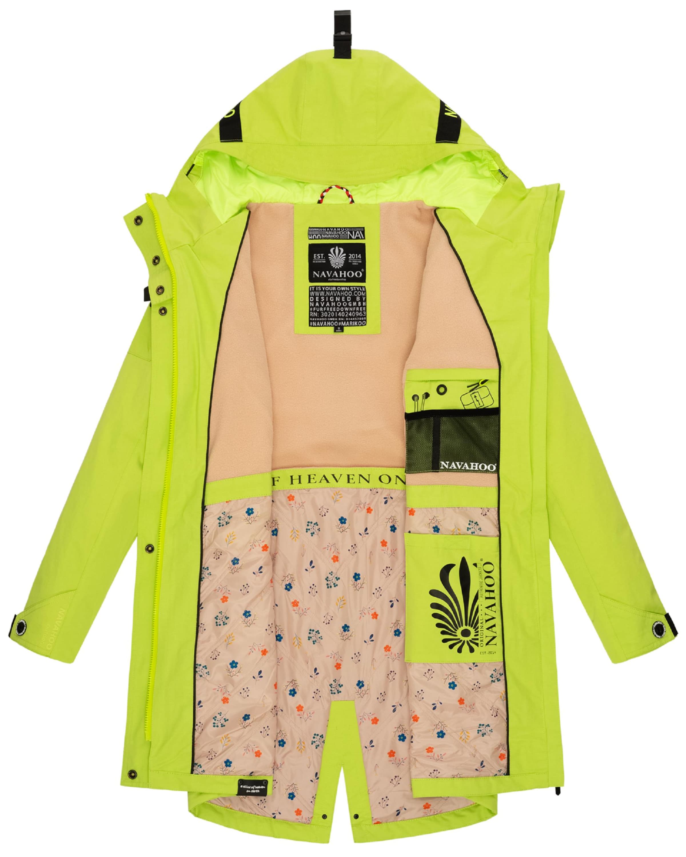 zaļš NAVAHOO Funkcionāla jaka 'Pfefferschote'