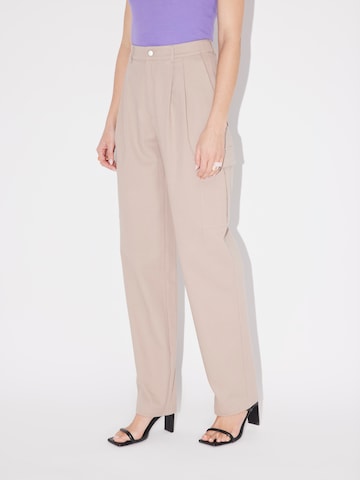 LeGer by Lena Gercke Loose fit Pleat-front trousers 'Irene' in Brown