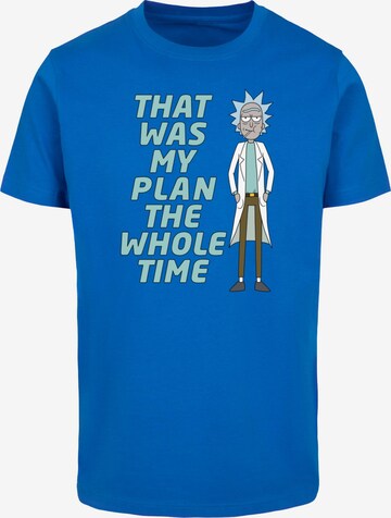 Merchcode Shirt 'Rick and Morty - My Plan' in Blue: front