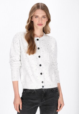 Cardigan 'Vintage' DreiMaster Vintage en blanc : devant
