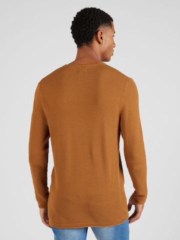 Only & Sons - Regular Fit Pullover 'PANTER' em castanho