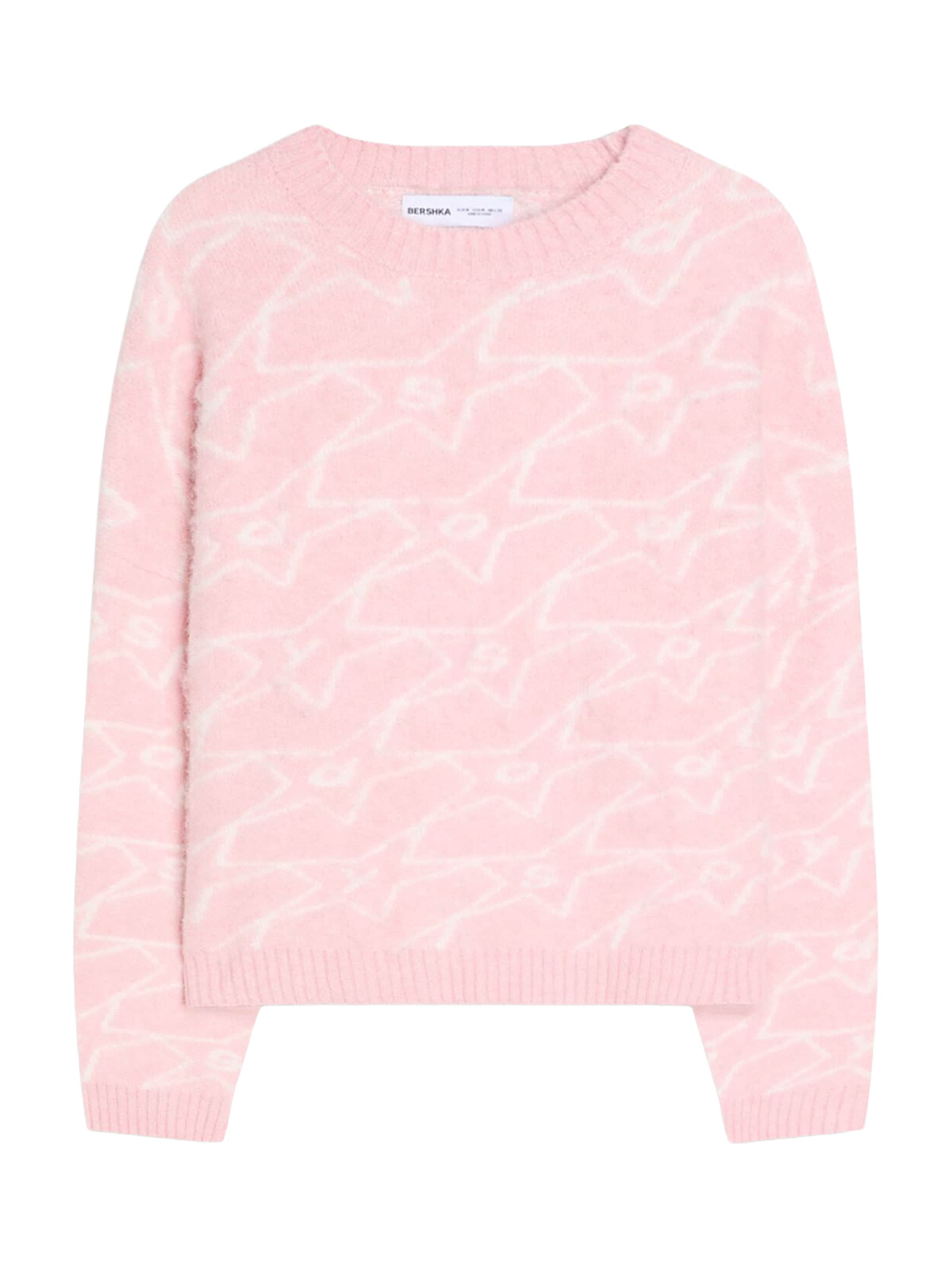 Bershka Bluzka sportowa w kolorze różowy: przód