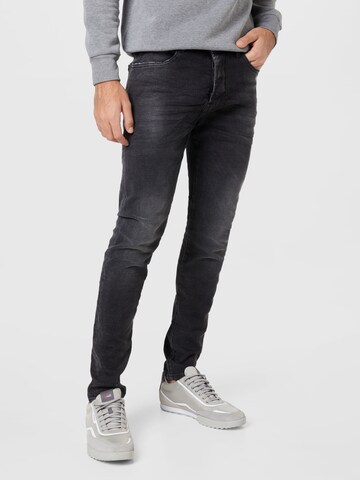 Elias Rumelis Regular Jeans 'Dave' in Zwart: voorkant