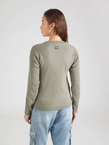 G-STAR Sveter - Zelená: zadná strana