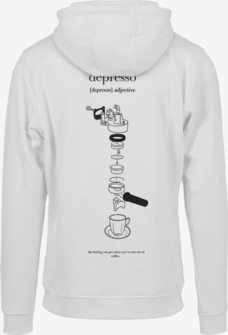 MT Men Sweatshirt 'Depresso' in White