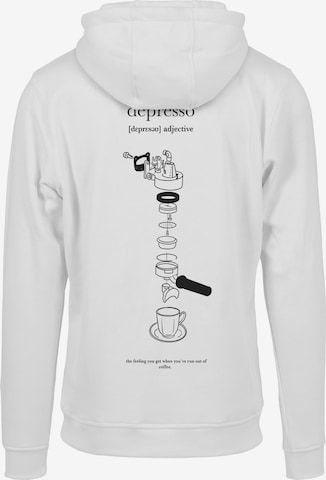 MT Men Sweatshirt 'Depresso' in Wit