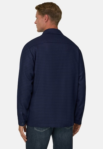 Boggi Milano Regular fit Overhemd in Blauw: terug