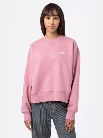 DICKIES Sweatshirt 'Summerdale' i rosa: framsida