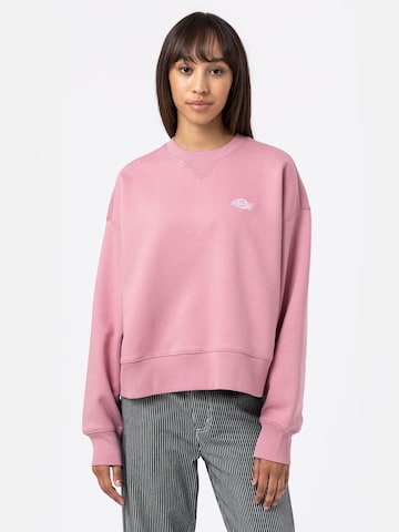 DICKIES Sweatshirt 'Summerdale' i rosa: framsida