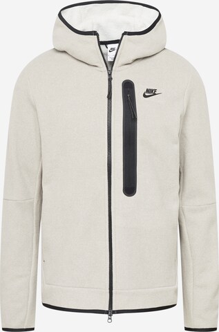 Nike Sportswear Fleece jacket in Grey: front