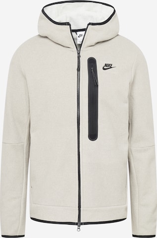Nike Sportswear Fleecejacka i grå: framsida