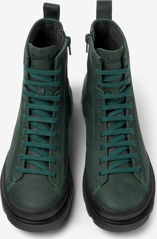 CAMPER Lace-Up Ankle Boots 'Brutus' in Green