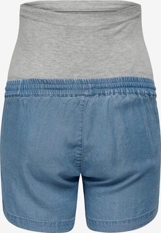 Only Maternity Regular Shorts in Blau