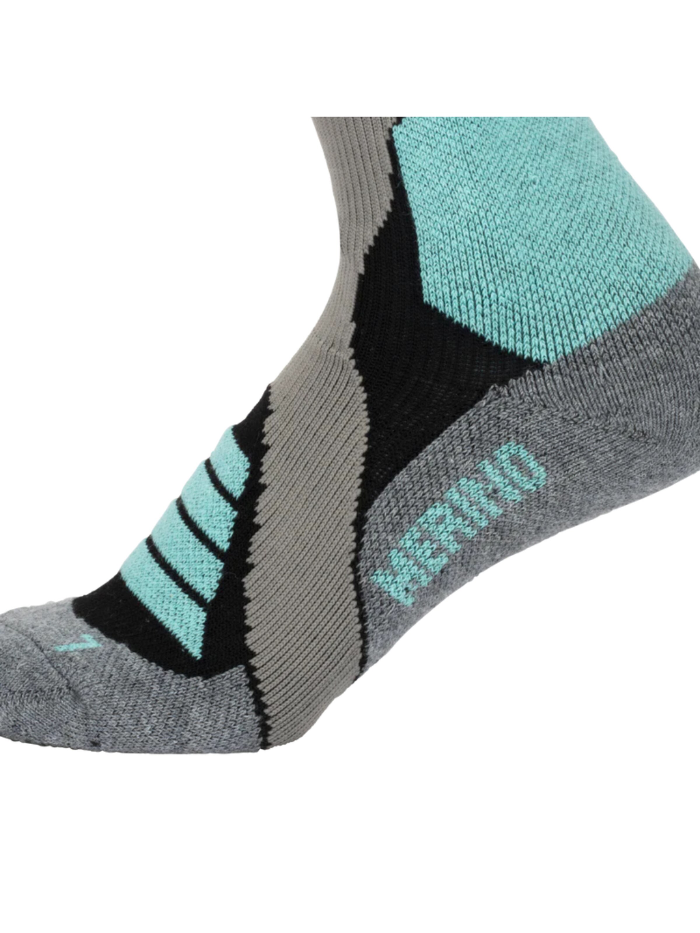 Mowmow Sportsokken 'MowMow Ski Socks - Silver Ions - Antibacterial - Men - Women - Size 39-42 - Gray' in Blauw