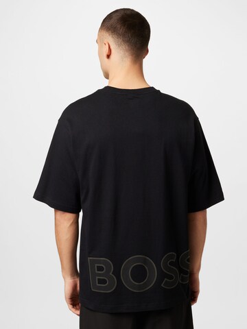 BOSS - Camisa 'Talboa Lotus' em preto