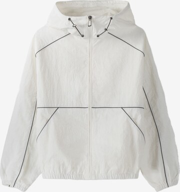 Bershka Between-season jacket in White: front