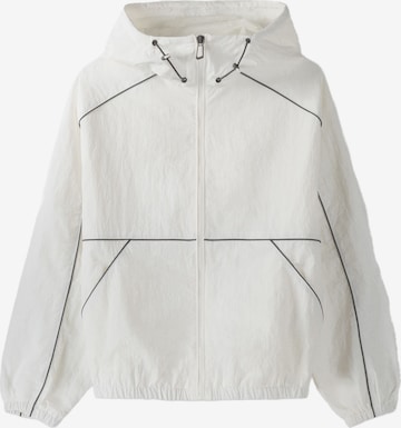 Veste mi-saison Bershka en blanc : devant